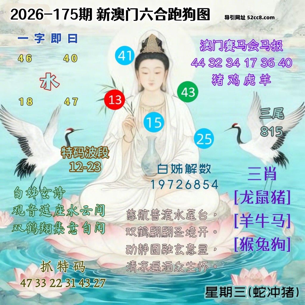 新澳门六合跑马图175期