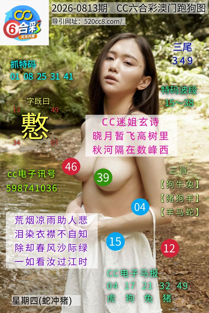 CC六合澳门跑马图0813期